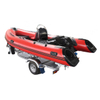 RIB 420 Supplier Hypalon Inflatable Fiberglass Fishing Rigid Boat With Outboard Motor